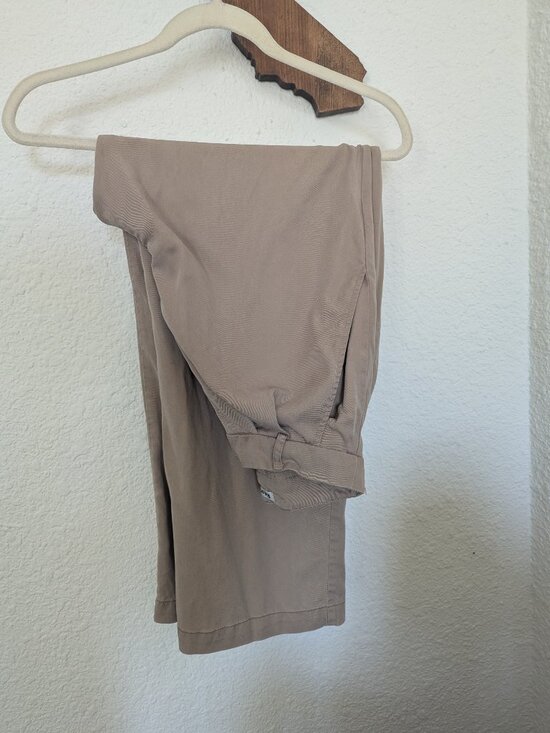 Reformation Khaki Mason Wide Leg Pants - Picture 4 of 5